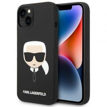 کیس سیلیکونی اورجینال برند کارل لاگرفیلد Karl Lagerfeld مناسب آیفون ۱۴ و پشتیانی MagSafe