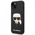 کیس سیلیکونی اورجینال برند کارل لاگرفیلد Karl Lagerfeld مناسب آیفون ۱۴ و پشتیانی MagSafe