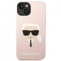 کیس سیلیکونی اورجینال برند کارل لاگرفیلد Karl Lagerfeld مناسب آیفون ۱۴ و پشتیانی MagSafe