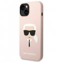 کیس سیلیکونی اورجینال برند کارل لاگرفیلد Karl Lagerfeld مناسب آیفون ۱۴ و پشتیانی MagSafe
