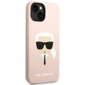 کیس سیلیکونی اورجینال برند کارل لاگرفیلد Karl Lagerfeld مناسب آیفون ۱۴ و پشتیانی MagSafe