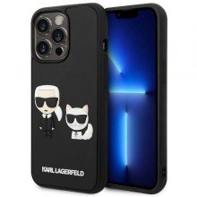 کیس سیلیکونی اورجینال برند کارل لاگرفیلد Karl Lagerfeld مناسب آیفون ۱۴ پرو با طرح برجسته