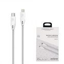 کابل USB-C به لایتنینگ برند پاورولوژی Powerology با قابلیت شارژ سریع با طول ۱.۲ متر