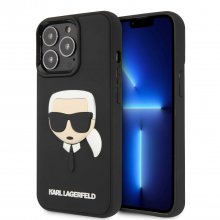 کیس سیلیکونی اورجینال برند کارل لاگرفیلد Karl Lagerfeld مناسب آیفون ۱۳ پرو مکس با طرح برجسته