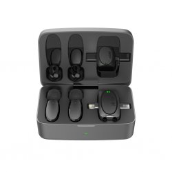 میکروفون بلاگری با کیس پرودو Lavalier Microphone Dual Mic with Charging Case