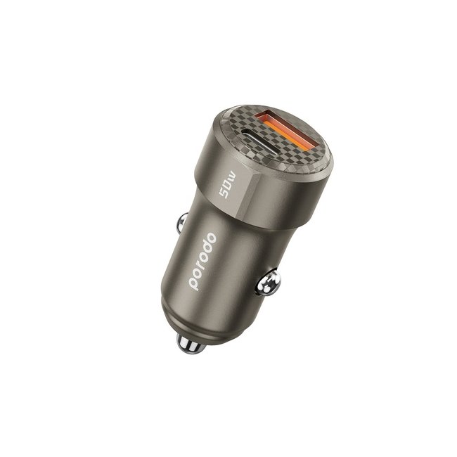 شارژر فندکی برند پرودو Porodo با قابلیت شارژ سریع 50W به همراه ۲ پورت