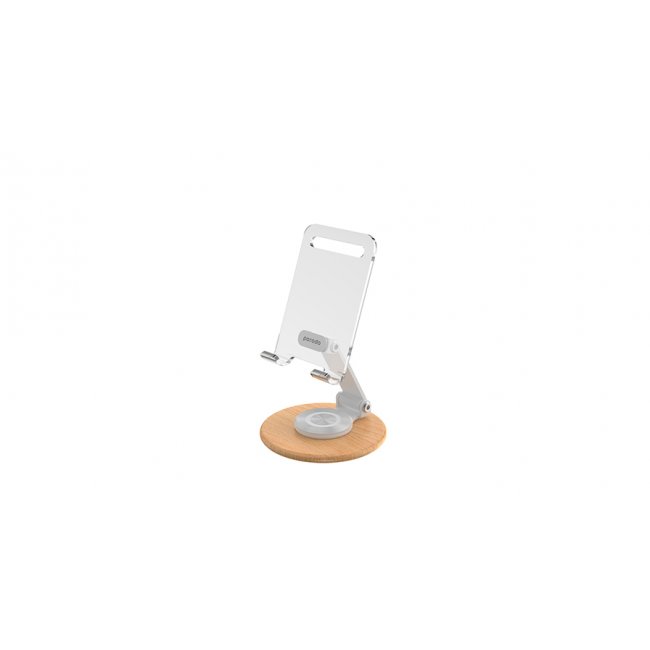 پایه نگهدارنده موبایل برند Porodo مدلROTATING TRANSPARENT