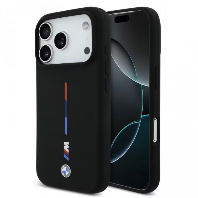 کاور سیلیکپونی بی ام و با طرح سه رنگ برای آیفون ۱۷ پرو مکس