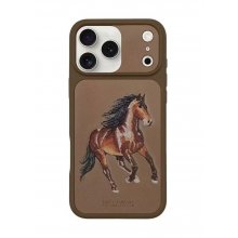 قاب Boris Series Horse Embroidery MagSafe برای آیفون 17 پرو مکس