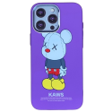کیس buvu با طرح فانتزی kaws مناسب ایفون16promax-بنفش