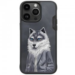 قاب گوشی آیفون 15 پرو مکس طرح Nimmy Pet با گلدوزی سه بعدی طرح Wolf