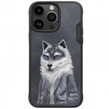 قاب گوشی آیفون 15 پرو مکس طرح Nimmy Pet با گلدوزی سه بعدی طرح Wolf
