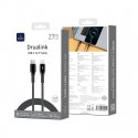 کابل شارژ سریع WiWU Drualink USB-C to Lightning با طول 1 متر