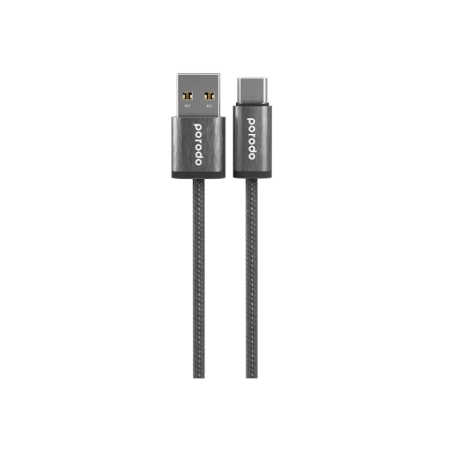 خرید کابل تایپ سی به USB-A پرودو مدل PD-WV3AC1 | ضدگره و بادوام