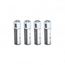 باتری شارژی نیم قلمی AAA پاورولوژی مدل PRUBAAA4 با شارژ USB-C