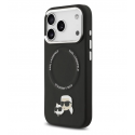 کاور آیفون 17 پرو و 18 پرو Karl Lagerfeld مدل Karl & Choupette مجهز به MagSafe رنگ مشکی
