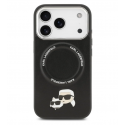 کاور آیفون 17 پرو و 18 پرو Karl Lagerfeld مدل Karl & Choupette مجهز به MagSafe رنگ مشکی
