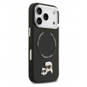 کاور آیفون 17 پرو و 18 پرو Karl Lagerfeld مدل Karl & Choupette مجهز به MagSafe رنگ مشکی
