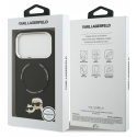 کاور آیفون 17 پرو و 18 پرو Karl Lagerfeld مدل Karl & Choupette مجهز به MagSafe رنگ مشکی