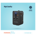 شارژر دیواری دو پورت یونیورسال پرودو مدل Porodo Blue PB-PD20UTA-BK