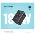 شارژر دیواری دو پورت یونیورسال پرودو مدل Porodo Blue PB-PD20UTA-BK