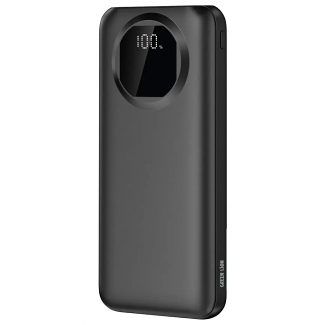 پاوربانک Green Lion Nairo 10000mAh مشکی | نمایشگر دیجیتال