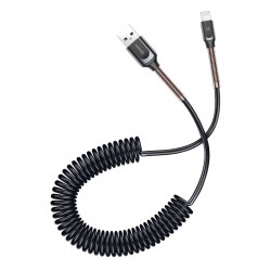 کابل تبدیل USB به لایتنینگ باسئوس مدل Datacabel Base Dual Spring USB طول 1.2 متر