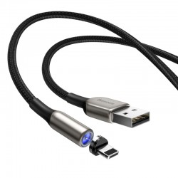 کابل تبدیل مغناطیسی USB به لایتنینگ برند Baseus مدل Zinc طول 2 متر
