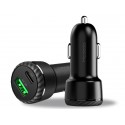 شارژر فندکی Macdodo با دو پورت USB و Type-C با قابلیت شارژ سریع Fast Charge