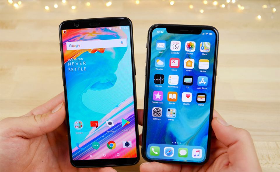 تماشا کنید تست سرعت وان پلاس 5T در مقابل iPhone X