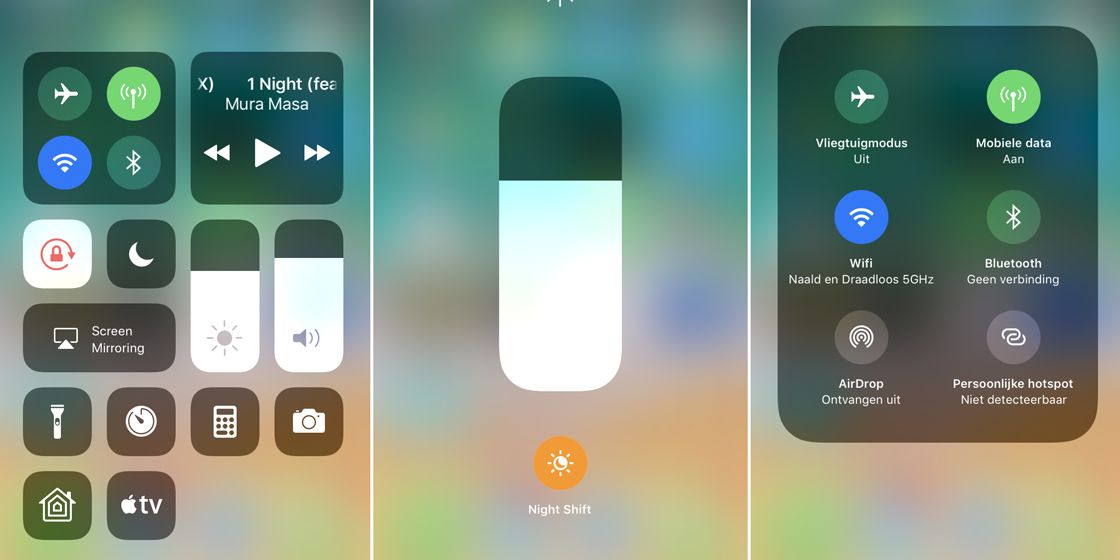 ۱۰ ویژگی جدید Control Center در iOS 11