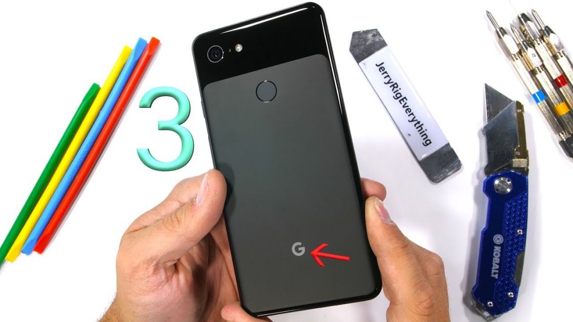 تماشا کنید تست مقاومت Pixel 3 XL